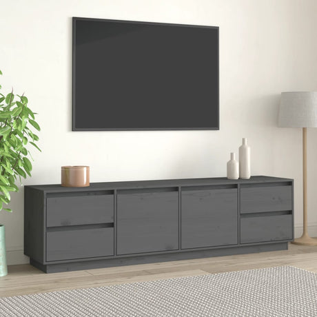 Tv Cabinet 176X37X47.5 Cm Solid Wood Pine