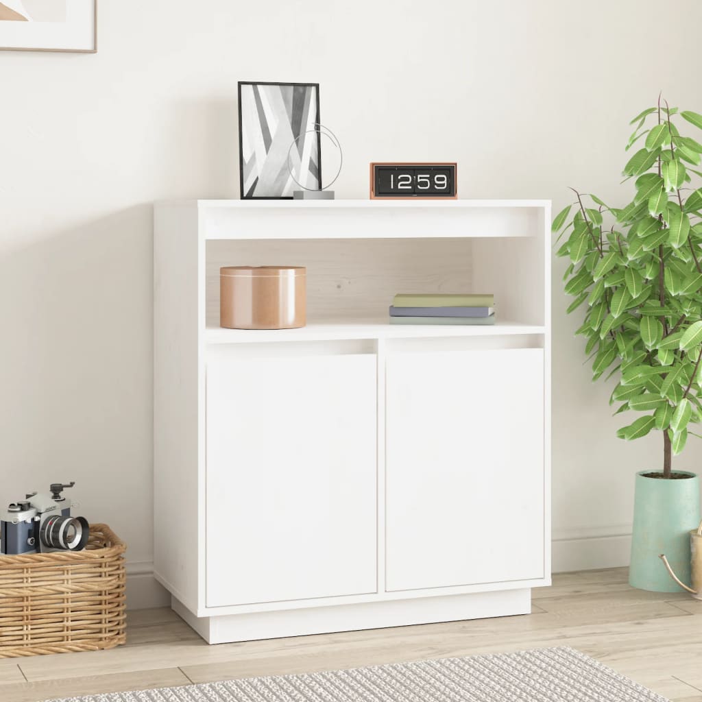 Sideboard 70X34X80 Cm Solid Wood Pine