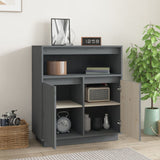Sideboard 70X34X80 Cm Solid Wood Pine