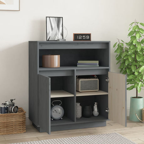 Sideboard 70X34X80 Cm Solid Wood Pine