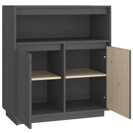 Sideboard 70X34X80 Cm Solid Wood Pine