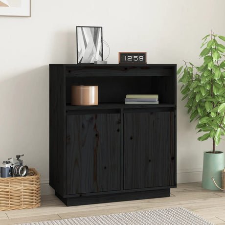 Sideboard 70X34X80 Cm Solid Wood Pine