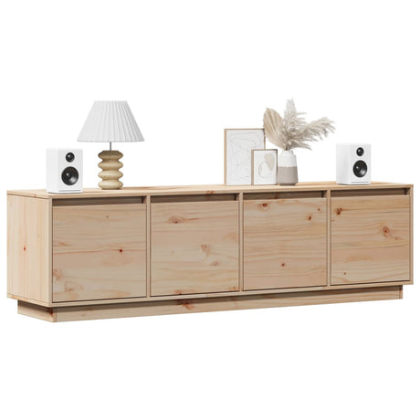 Tv Cabinet 156X37X45 Cm Solid Wood Pine