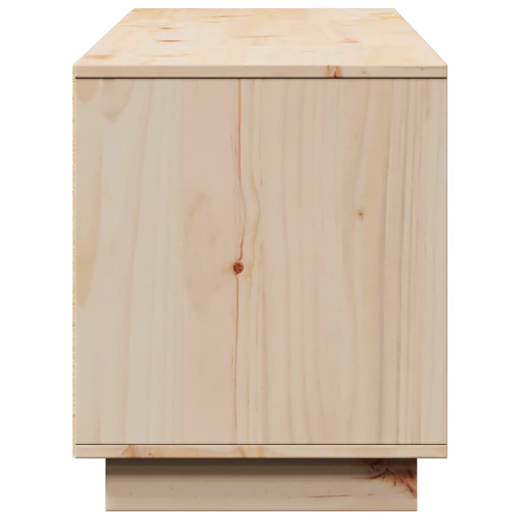 Tv Cabinet 156X37X45 Cm Solid Wood Pine