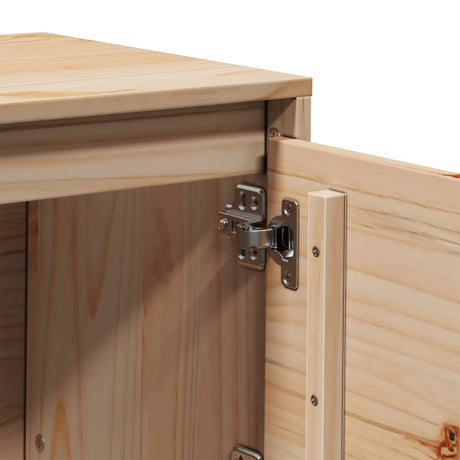Tv Cabinet 156X37X45 Cm Solid Wood Pine