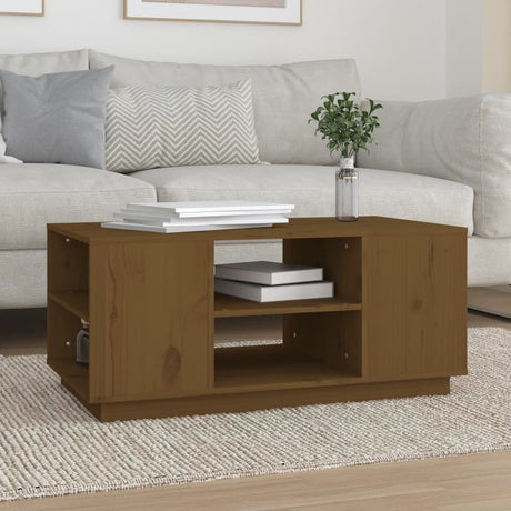 Coffee Table 90X49X40.5 Cm Solid Wood Pine