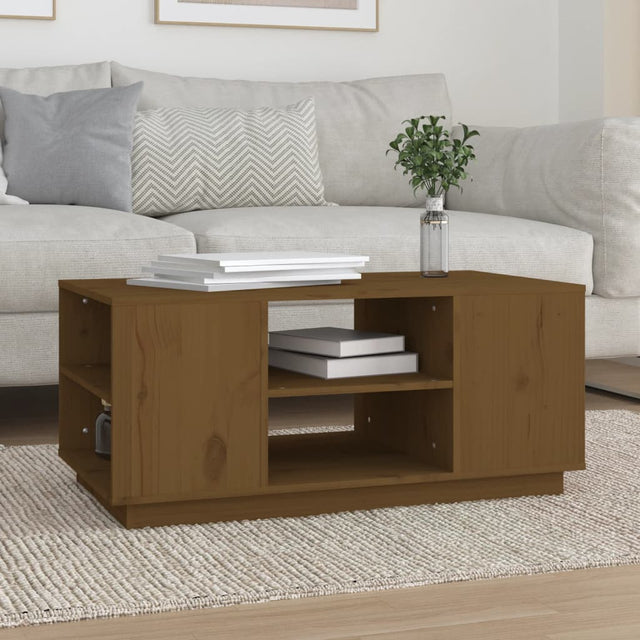 Coffee Table 90X49X40.5 Cm Solid Wood Pine