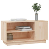 Tv Cabinet 80X35X40.5 Cm Solid Wood Pine