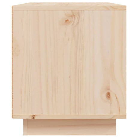 Tv Cabinet 80X35X40.5 Cm Solid Wood Pine