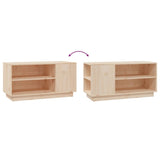 Tv Cabinet 80X35X40.5 Cm Solid Wood Pine