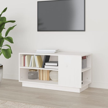 Tv Cabinet 80X35X40.5 Cm Solid Wood Pine