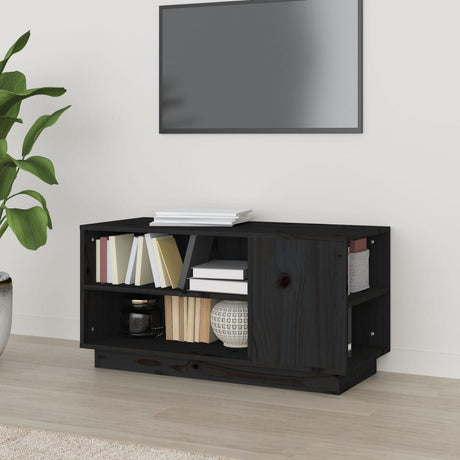 Tv Cabinet 80X35X40.5 Cm Solid Wood Pine