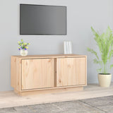Tv Cabinet 80X35X40.5 Cm Solid Wood Pine