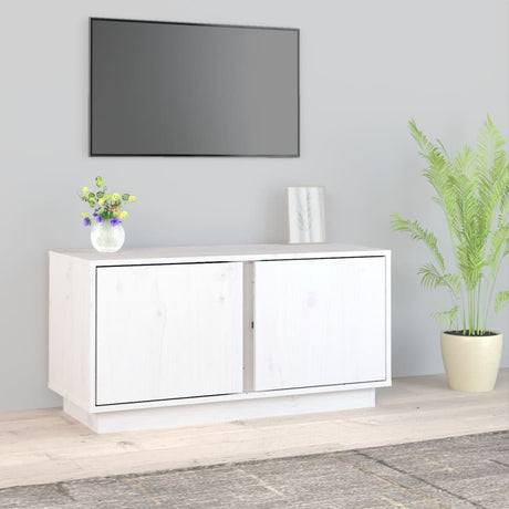 Tv Cabinet 80X35X40.5 Cm Solid Wood Pine