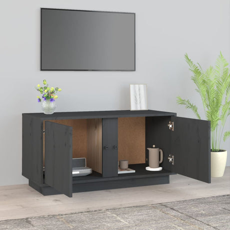 Tv Cabinet 80X35X40.5 Cm Solid Wood Pine