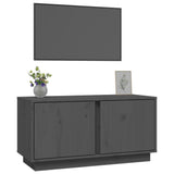 Tv Cabinet 80X35X40.5 Cm Solid Wood Pine