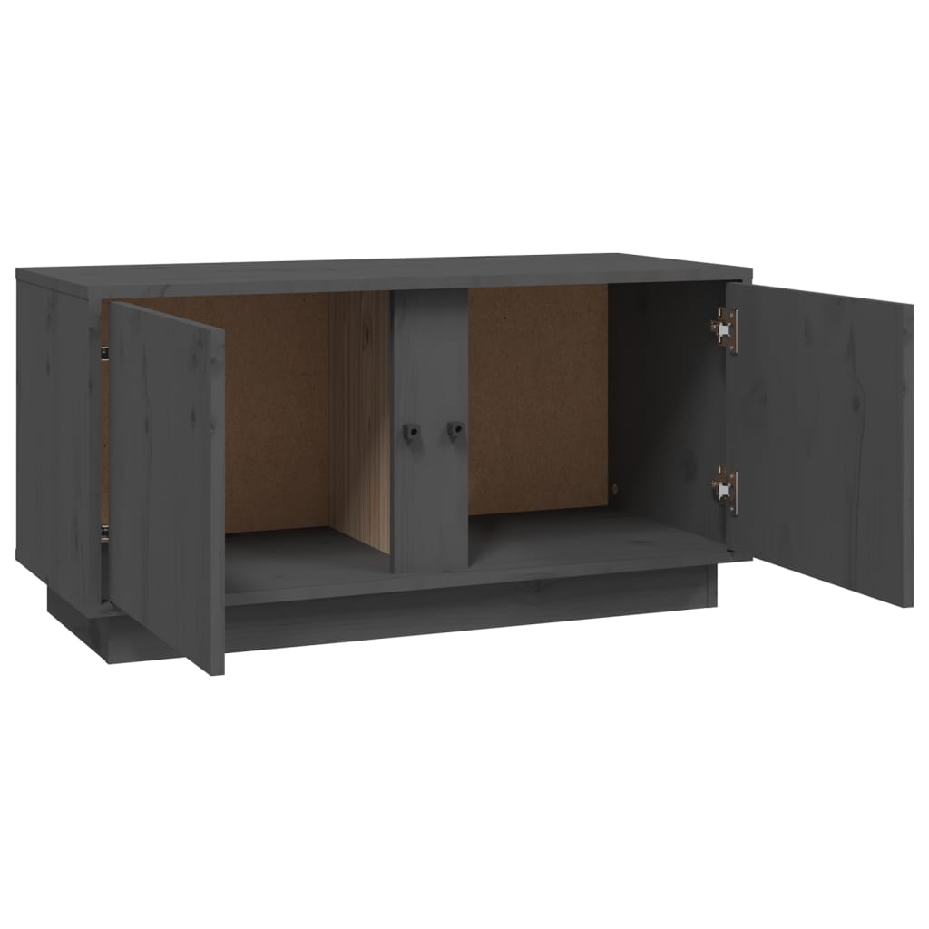 Tv Cabinet 80X35X40.5 Cm Solid Wood Pine