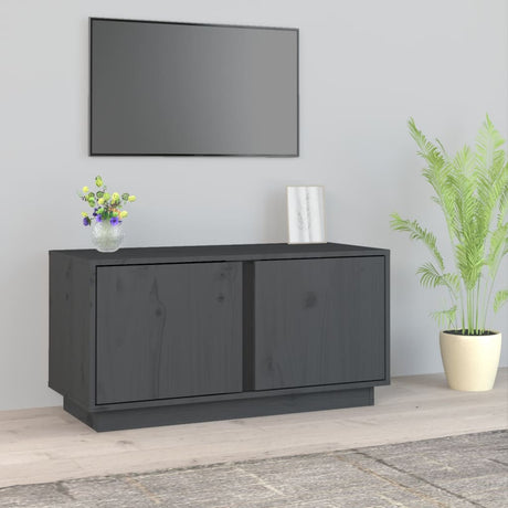 Tv Cabinet 80X35X40.5 Cm Solid Wood Pine