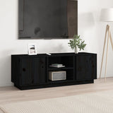Tv Cabinet 110X35X40.5 Cm Solid Wood Pine