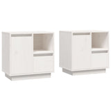 Bedside Cabinets 2 Pcs 50X34X50 Cm Solid Wood Pine
