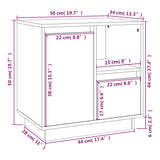 Bedside Cabinets 2 Pcs 50X34X50 Cm Solid Wood Pine