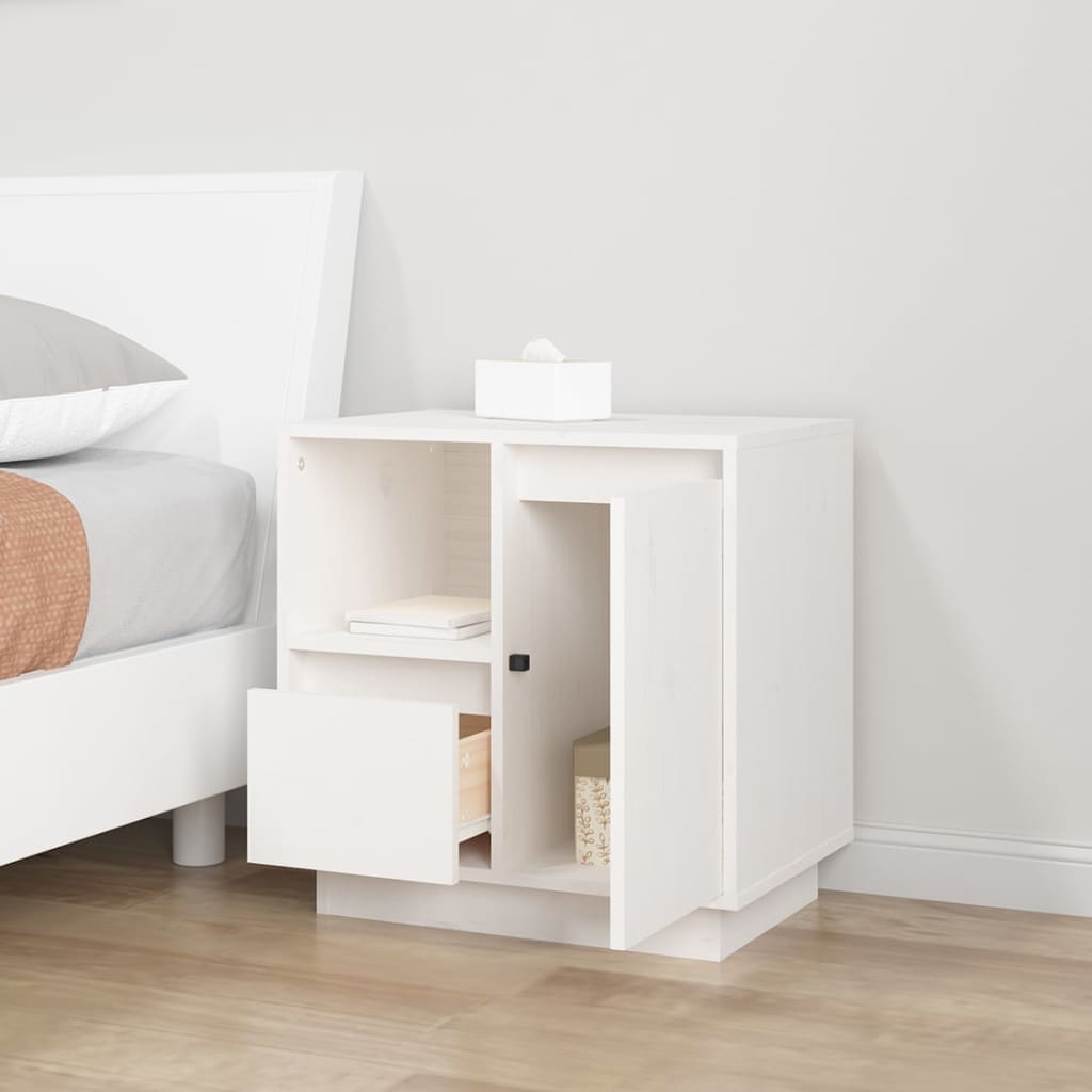 Bedside Cabinets 2 Pcs 50X34X50 Cm Solid Wood Pine