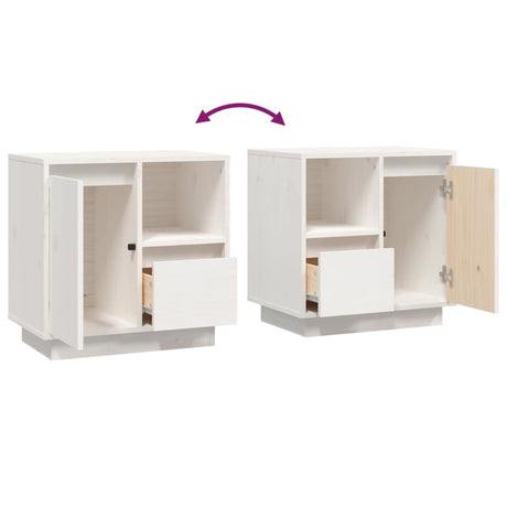 Bedside Cabinets 2 Pcs 50X34X50 Cm Solid Wood Pine