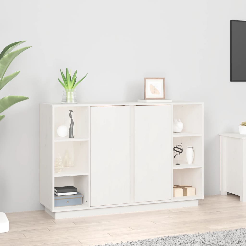 Sideboard 120X35X80 Cm Solid Wood Pine