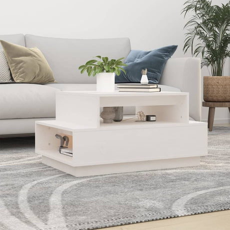 Coffee Table 80X55X40.5 Cm Solid Wood Pine