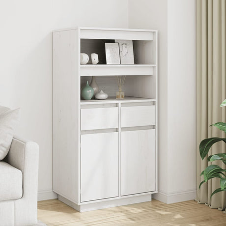 Highboard 60X40X116.5 Cm Solid Wood Pine