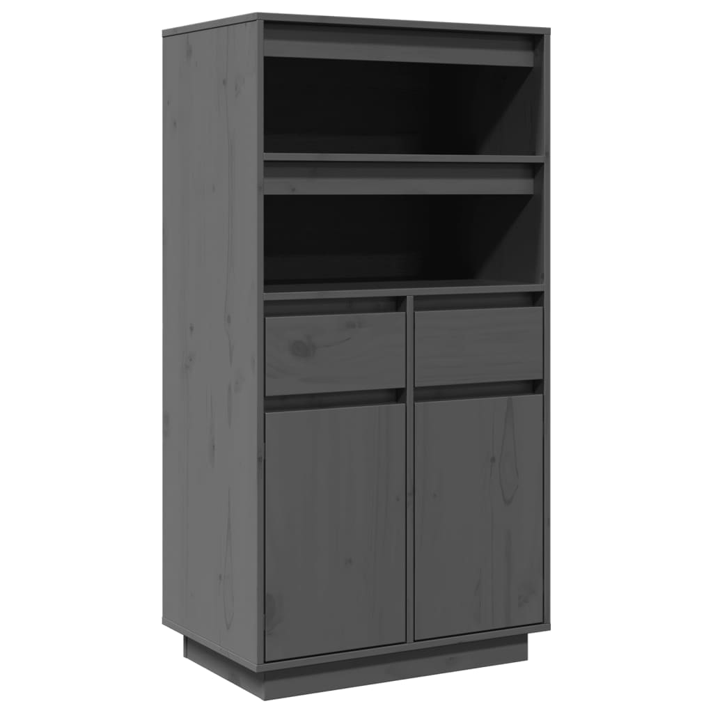 Highboard 60X40X116.5 Cm Solid Wood Pine