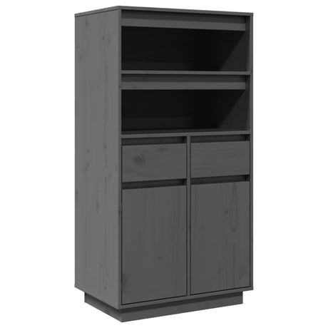 Highboard 60X40X116.5 Cm Solid Wood Pine
