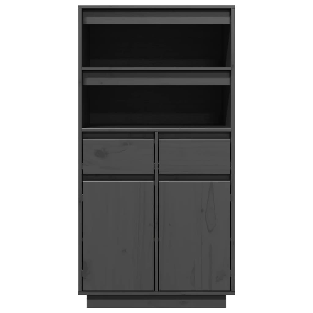 Highboard 60X40X116.5 Cm Solid Wood Pine