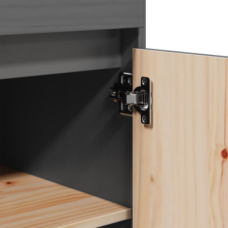 Highboard 60X40X116.5 Cm Solid Wood Pine