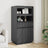 Highboard 60X40X116.5 Cm Solid Wood Pine