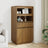 Highboard 60X40X116.5 Cm Solid Wood Pine