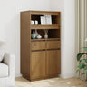 Highboard 60X40X116.5 Cm Solid Wood Pine