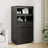 Highboard 60X40X116.5 Cm Solid Wood Pine