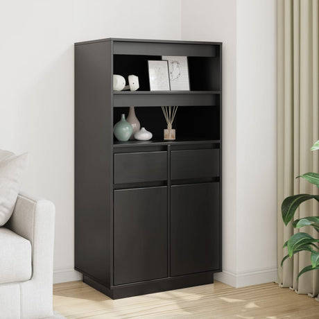 Highboard 60X40X116.5 Cm Solid Wood Pine