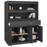 Highboard 89X40X116.5 Cm Solid Wood Pine
