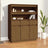 Highboard 89X40X116.5 Cm Solid Wood Pine