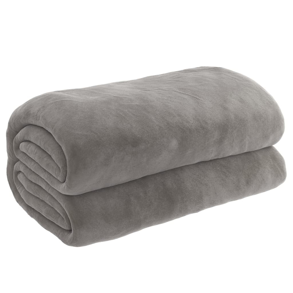 Weighted Blanket With Cover Grey Fabric