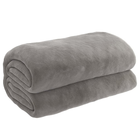 Weighted Blanket With Cover Grey Fabric