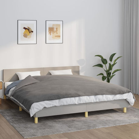 Weighted Blanket With Cover Grey Fabric