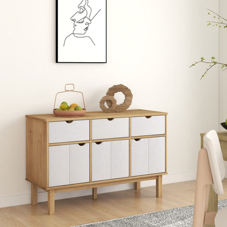 Sideboard Otta 114X43X73.5 Cm Solid Wood Pine