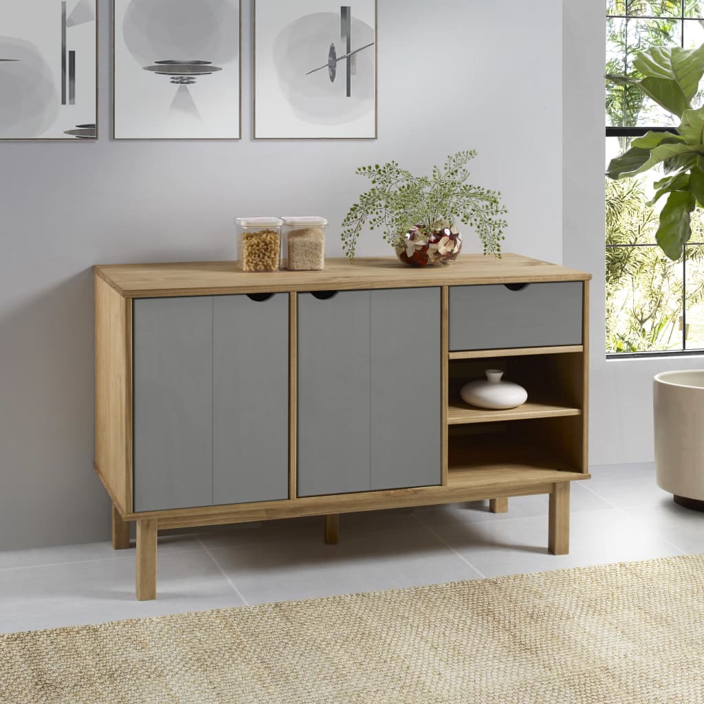 Sideboard Otta 114X43X73.5 Cm Solid Wood Pine