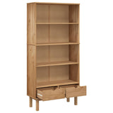 Bookcase Otta With 2 Drawers Solid Wood Pine