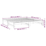 Pull-Out Day Bed Without Mattress 2X(90X200) Cm