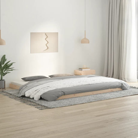 Bed Frame Without Mattress Solid Wood Pine