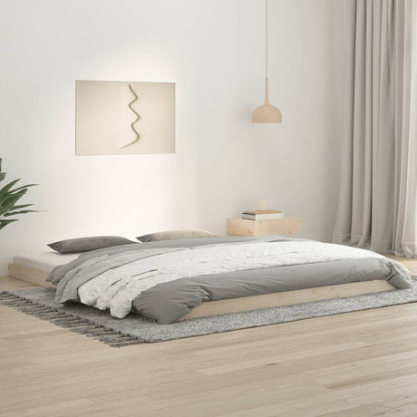 Bed Frame Without Mattress Solid Wood Pine